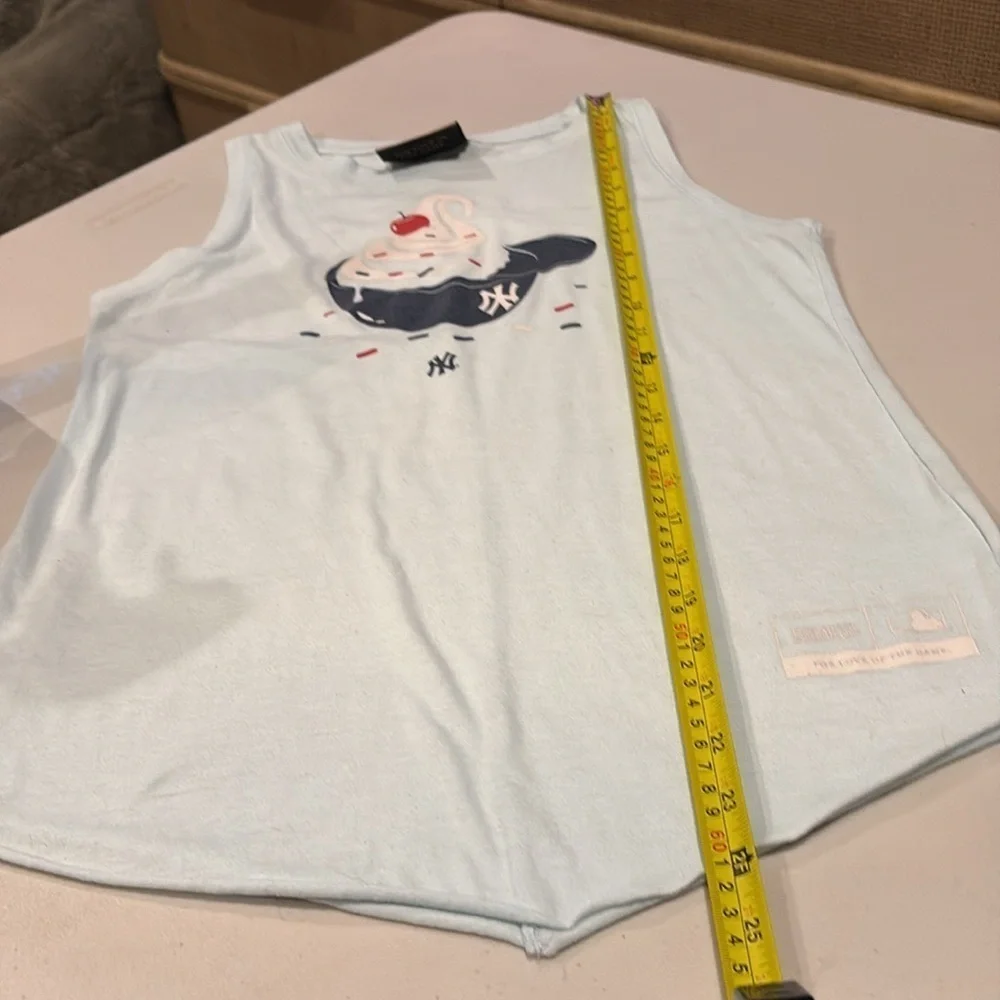 Baseballism - New York Yankees women’s tank top.  Ice cream. Baseball. Small